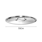 55cm Stockpot Lid Stainless Steel