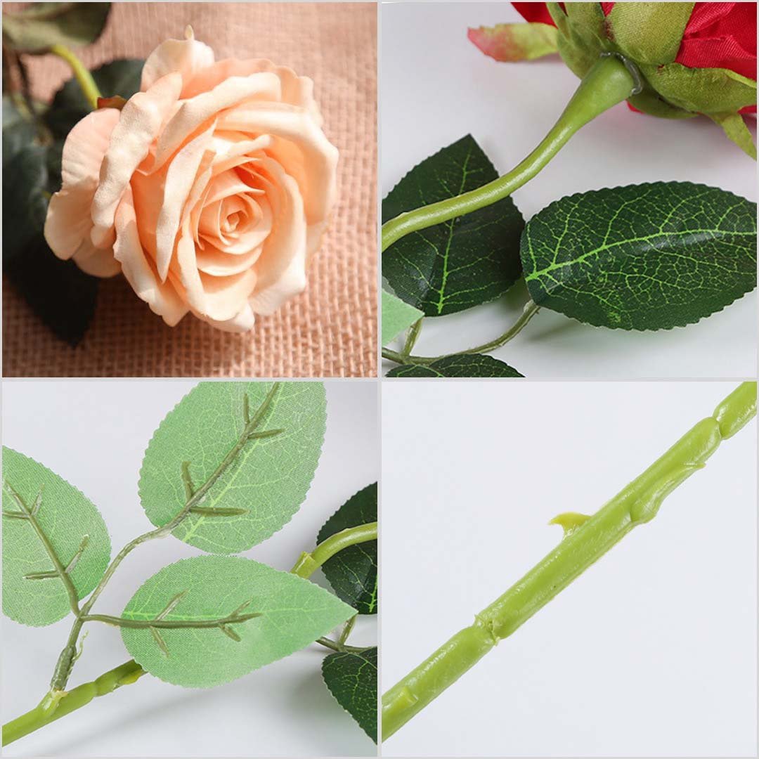 20pcs Artificial Silk Rose Bouquet Champion