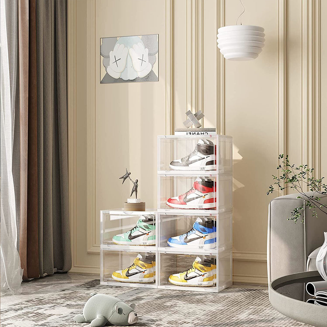 6 Tier Transparent Shoe Organiser