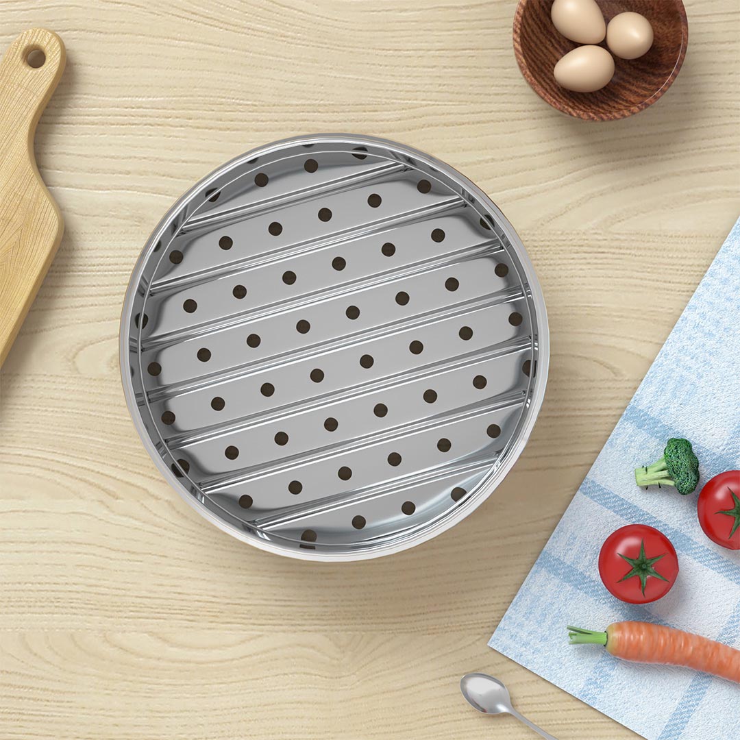 5 Tier Stainless Steel Steamers With Lid 25cm