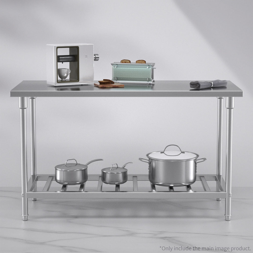 Commercial Catering Stainless Steel Work Bench 150*70*85cm