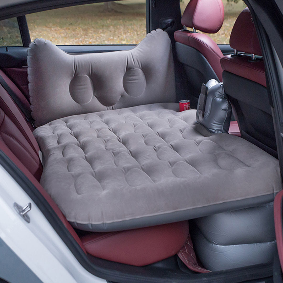 Grey Honeycomb Inflatable Car Mattress