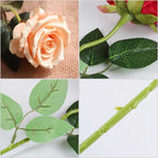 10pcs Artificial Silk Flower Rose Bouquet Champion