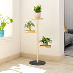 3 Tier Gold Round Plant Stand