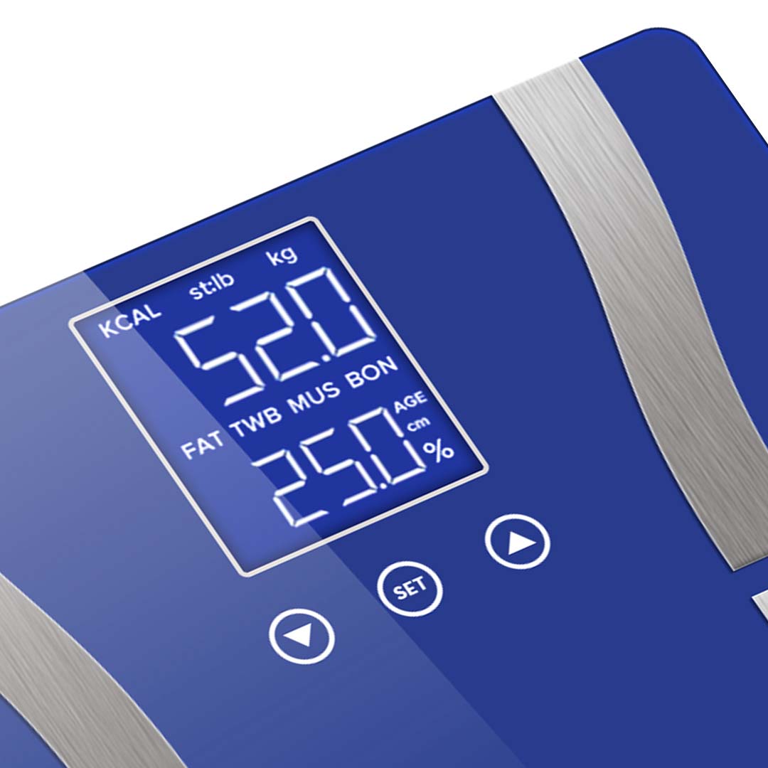 Digital Body Fat Scale Blue