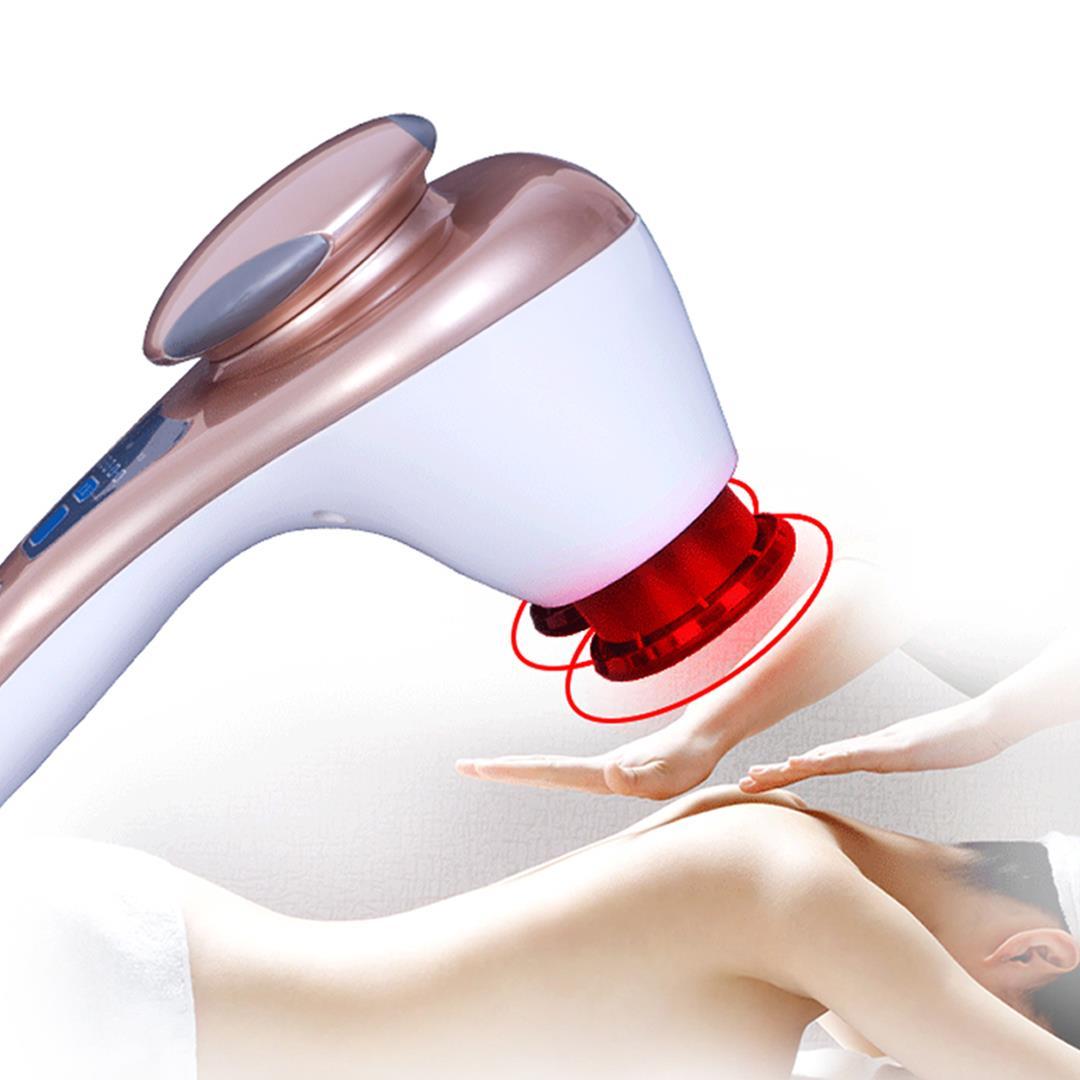 4 Heads Handheld Massager with Soothing Heat