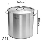 21L Top Grade 18/10 Stainless Steel Stockpot