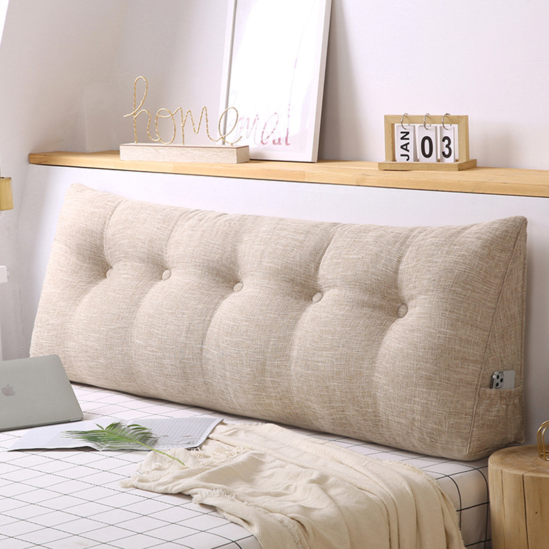 Soga 120cm  Beige Triangular Wedge Bed Pillow