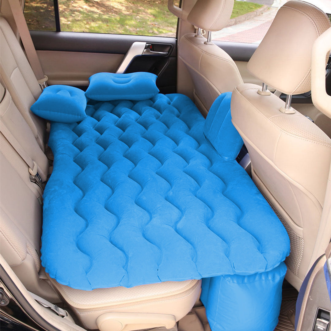 Blue Ripple Inflatable Car Mattress