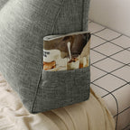 SOGA 120cm Grey Wedge Bed Cushion