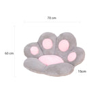 70cm Grey Paw Shape Cushion