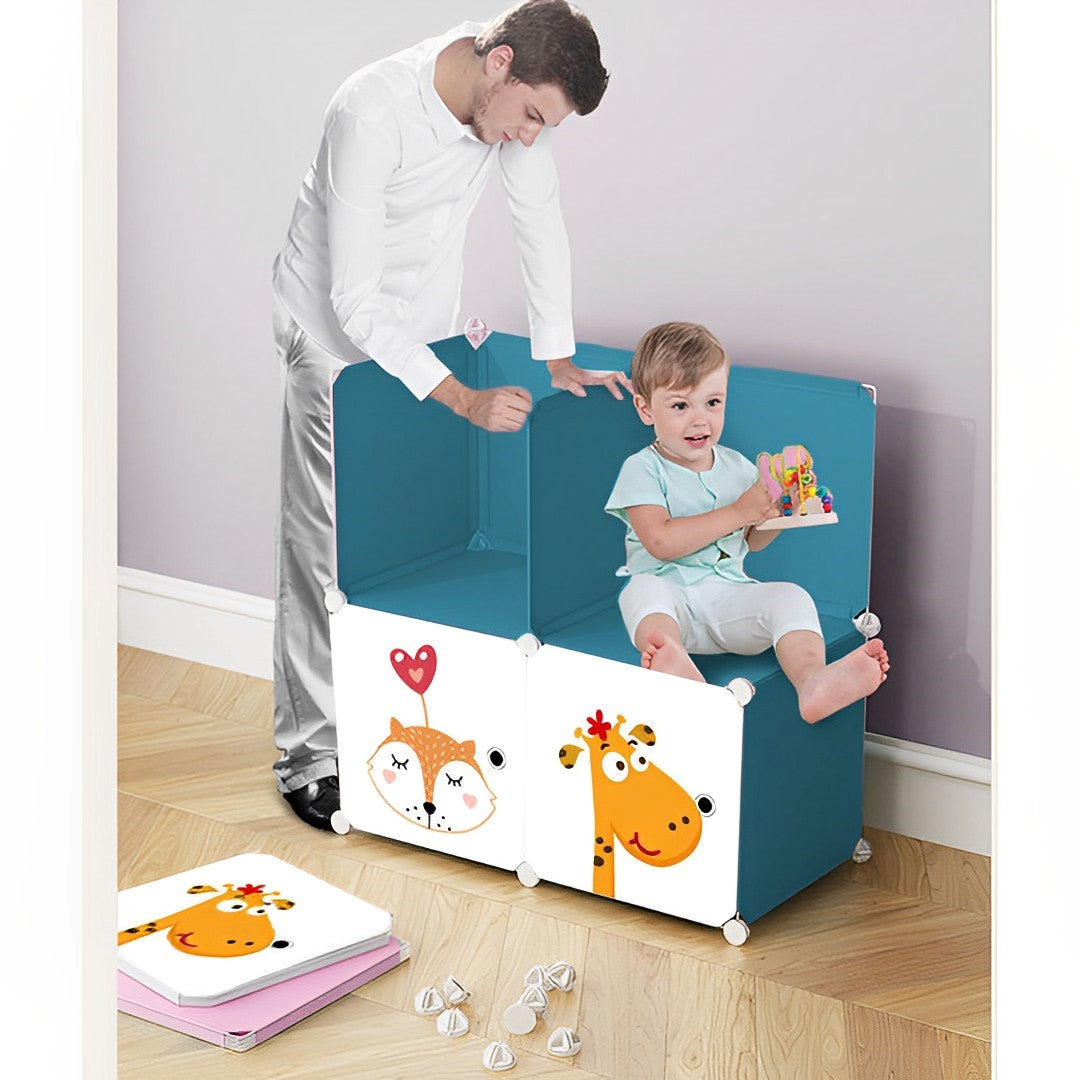 10 Cubes DIY Animal Print Wardrobe