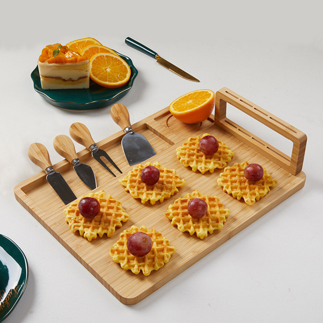 36cm Brown Rectangle Wood Cheese Board