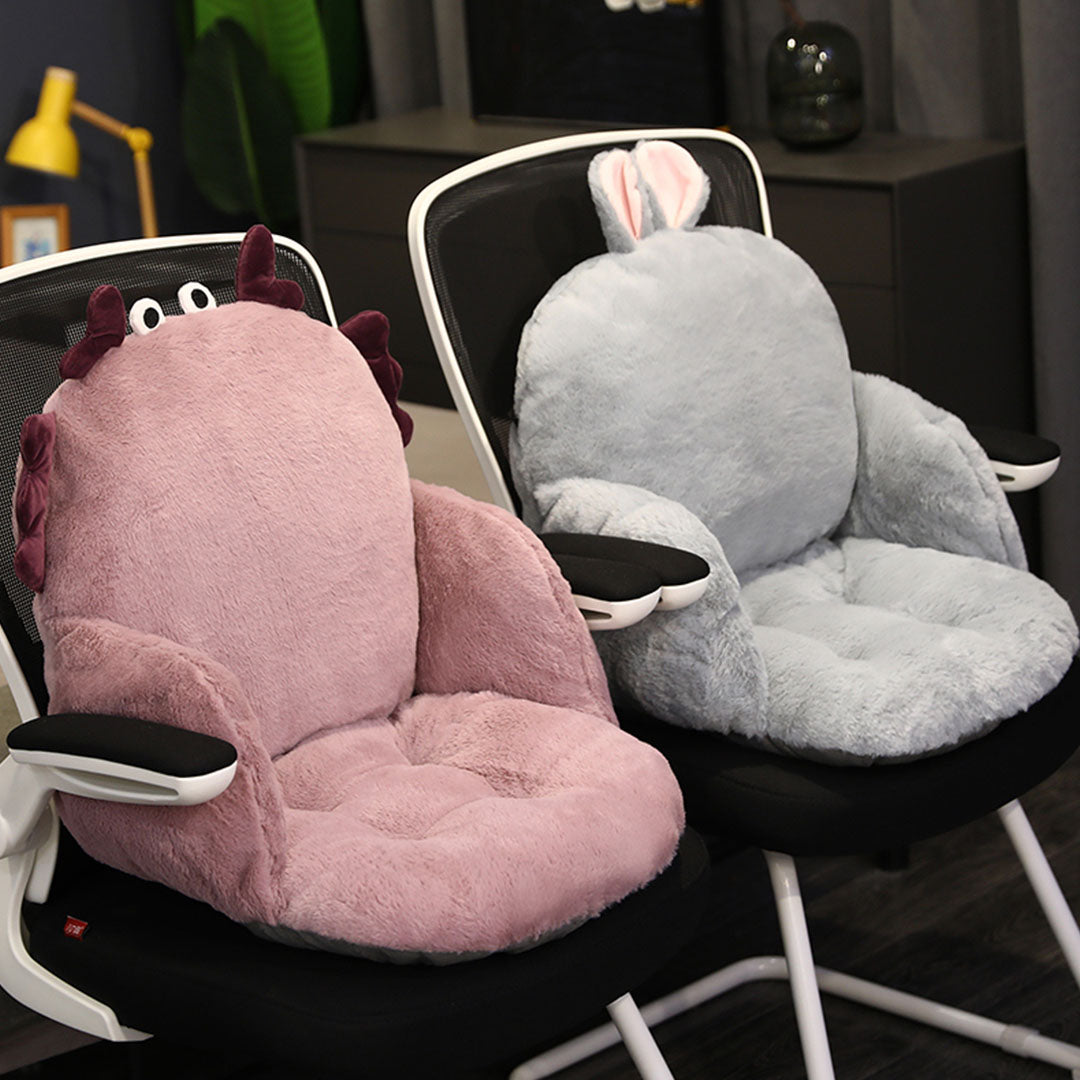 Grey Bunny Shape Seat Cushion