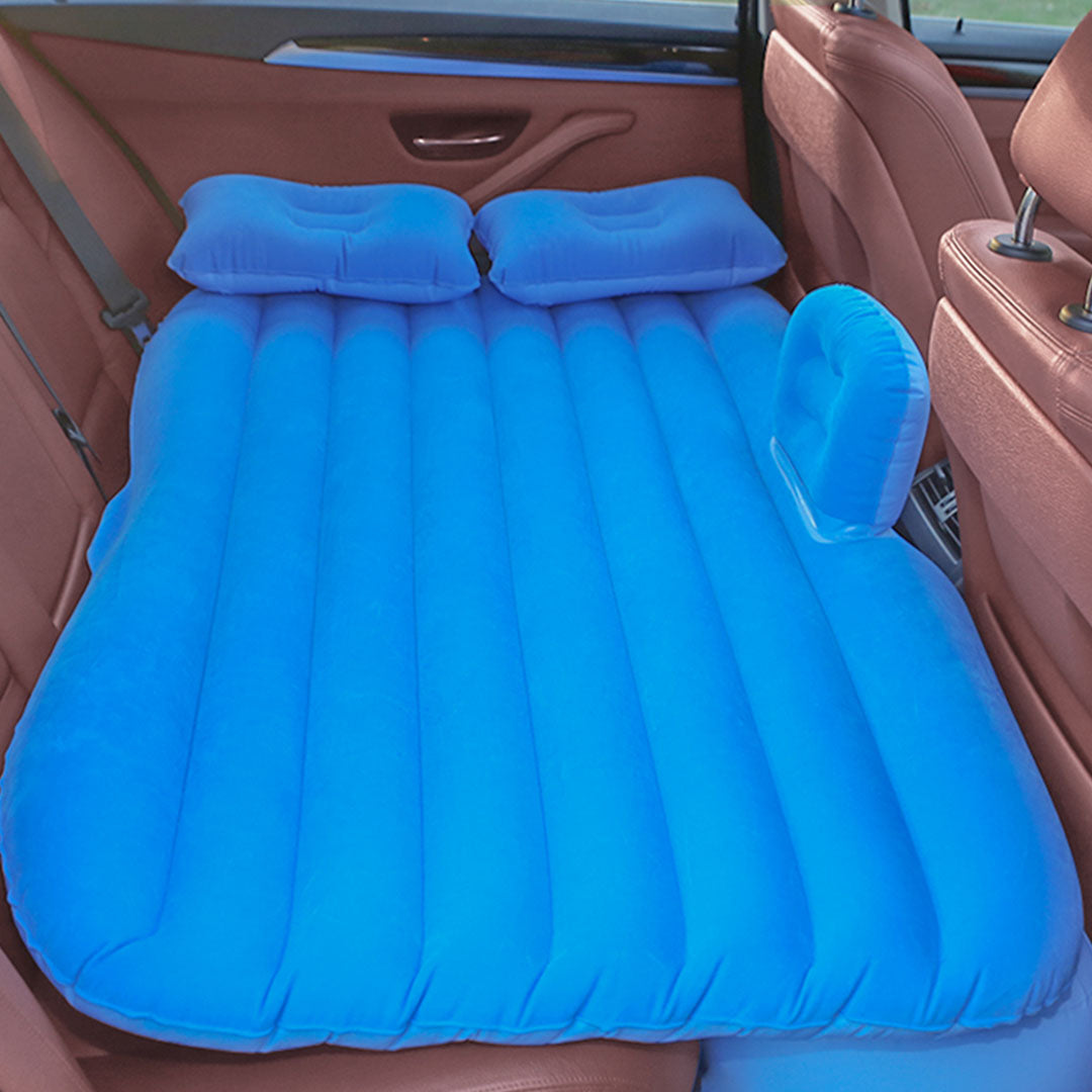 Blue Stripe Inflatable Car Mattress