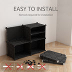 8 Tier 3 Column Shoe Rack Organizer
