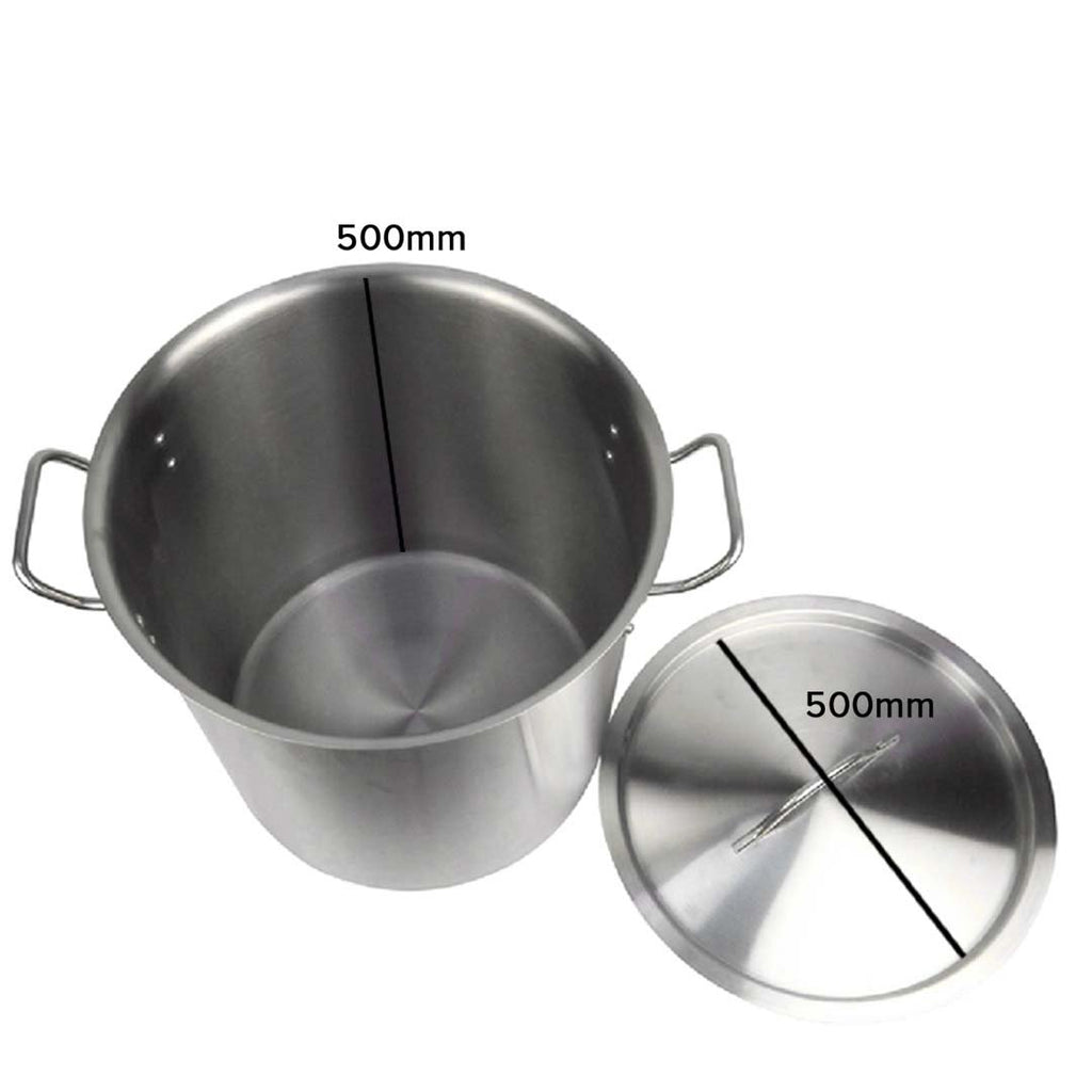 98L Top Grade 18/10 Stainless Steel Stockpot No Lid
