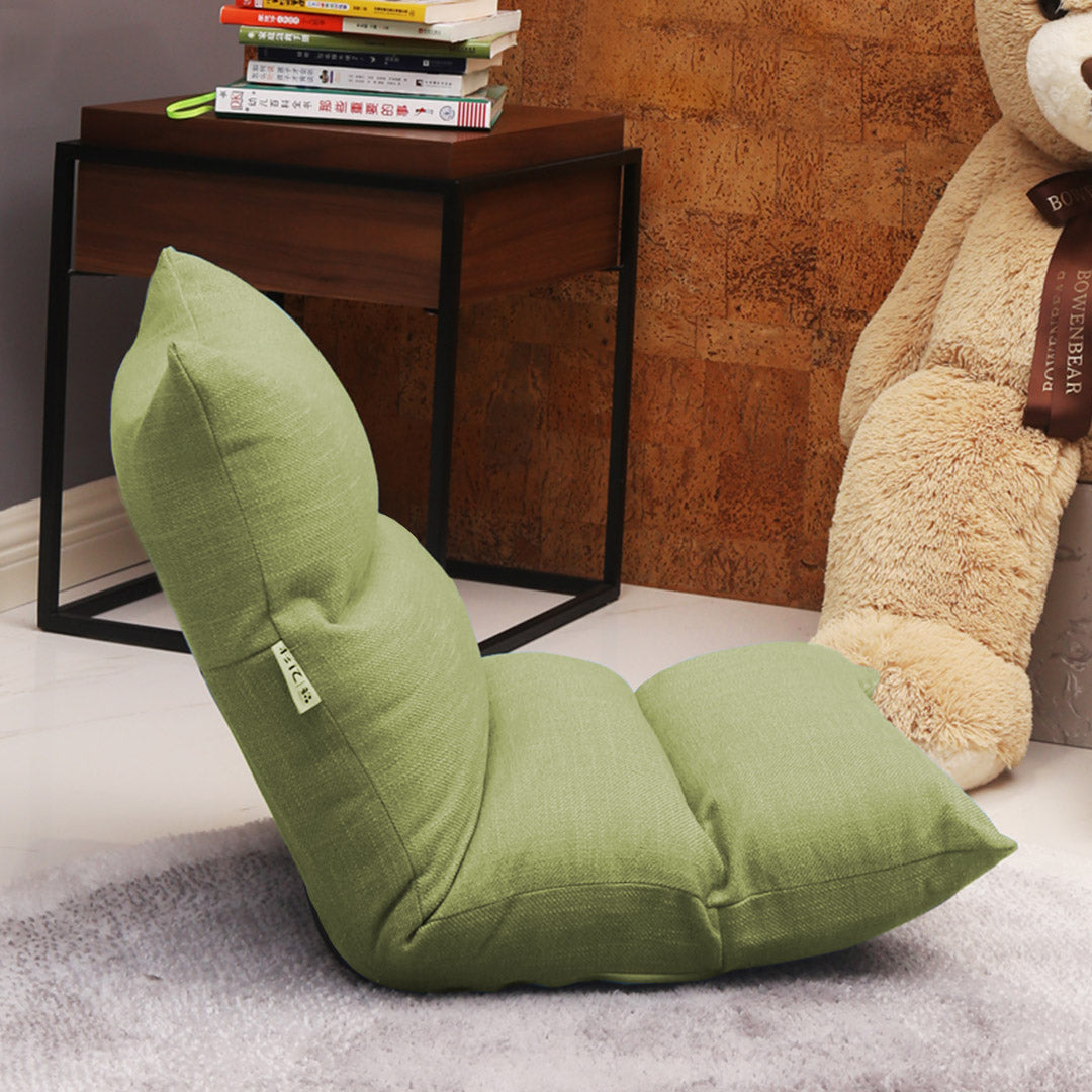 Floor Recliner Lazy Sofa Yellow Green