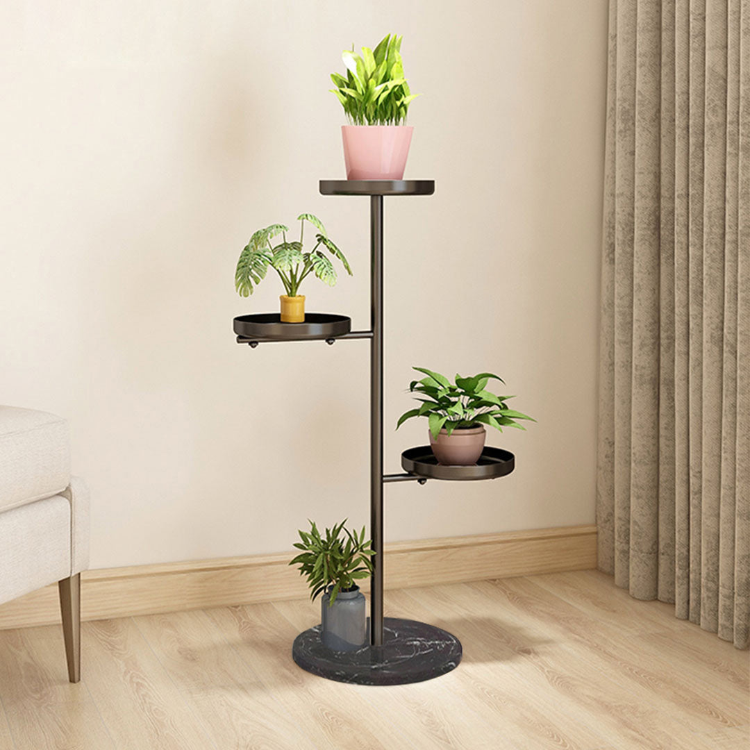 3 Tier Black Round Plant Stand