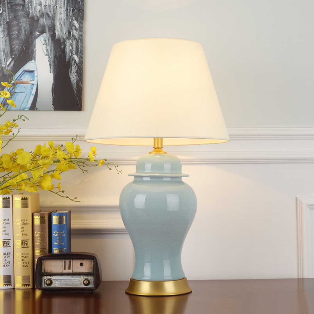Ceramic Table Lamp Blue