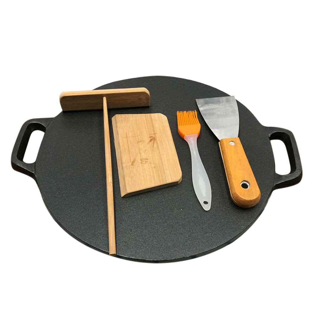 37cm Cast Iron Induction Crepes Pan Bakeware