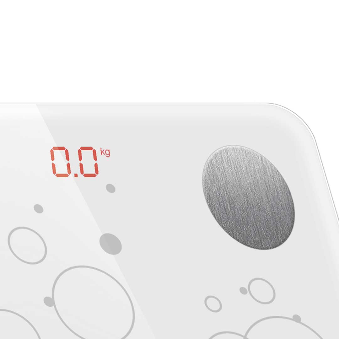 Wireless Bluetooth Digital Body Fat Scale White