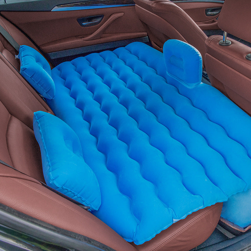 Blue Ripple Inflatable Car Mattress