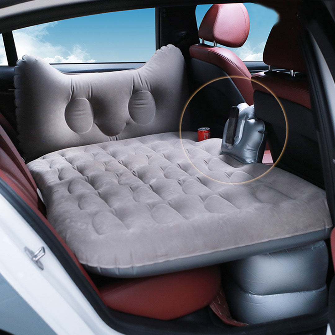 Grey Honeycomb Inflatable Car Mattress