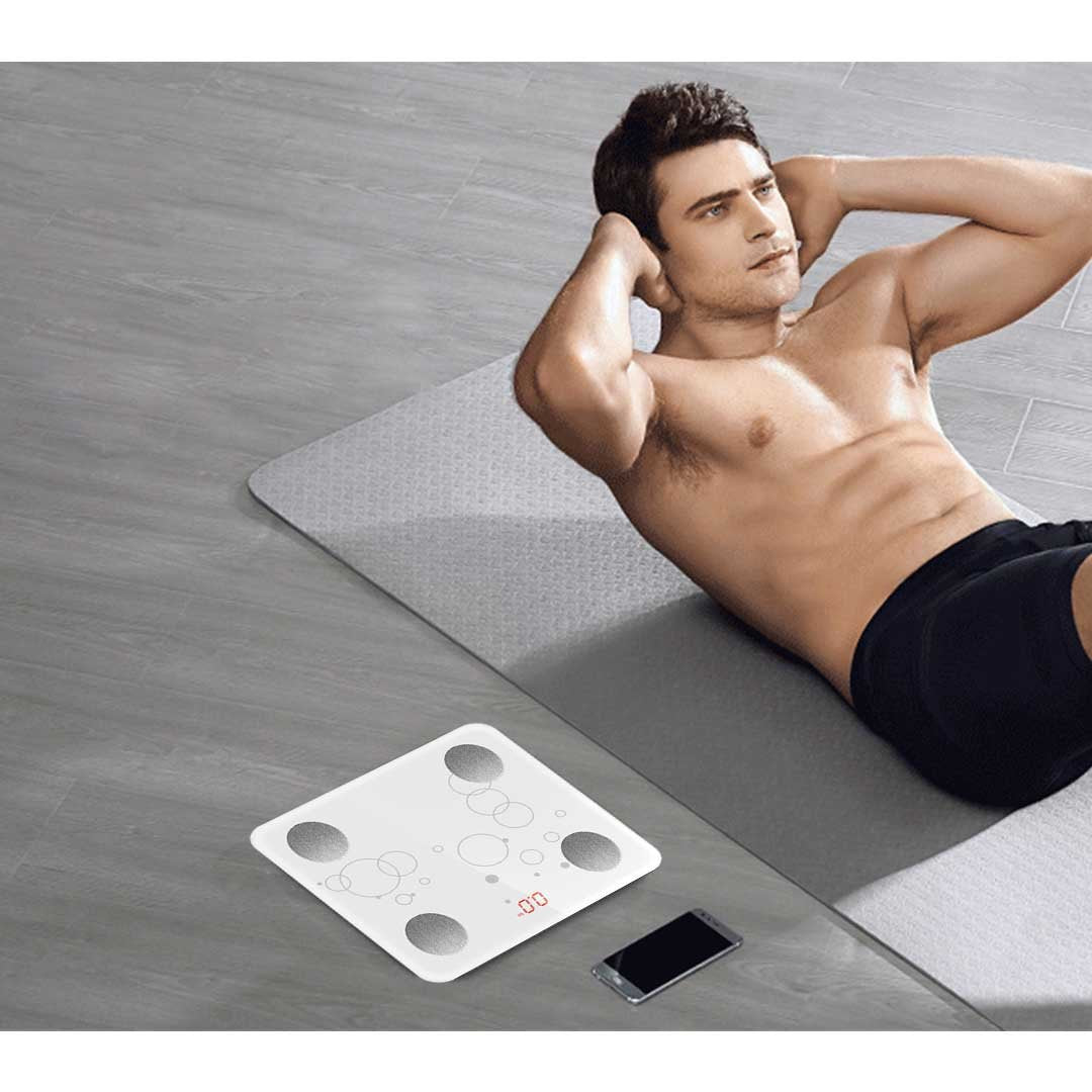 Wireless Bluetooth Digital Body Fat Scale White