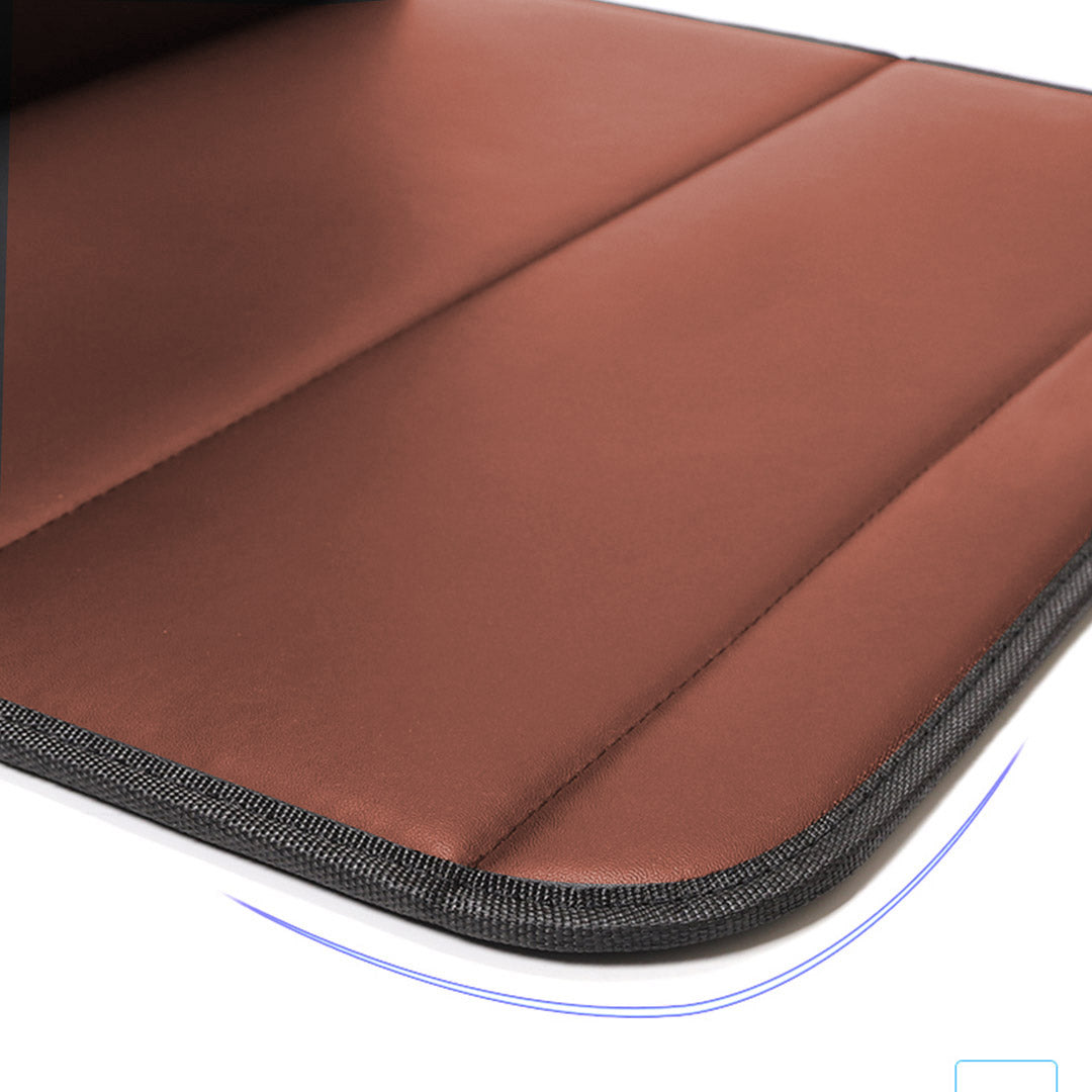Leather Car Boot Foldable Trunk Cargo Organizer Box Coffee Small