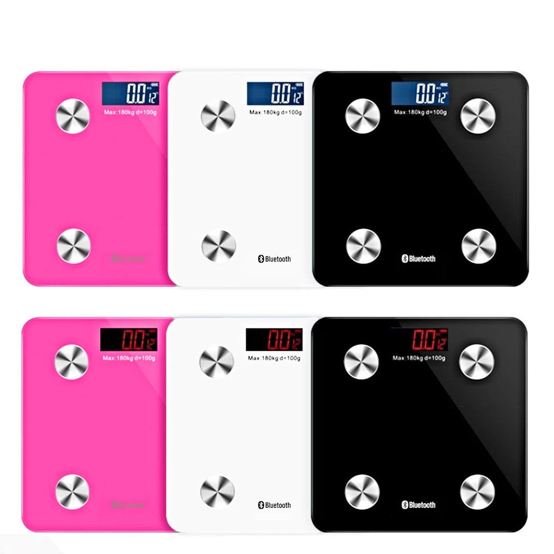 Wireless Bluetooth Digital Body Fat Scale Pink