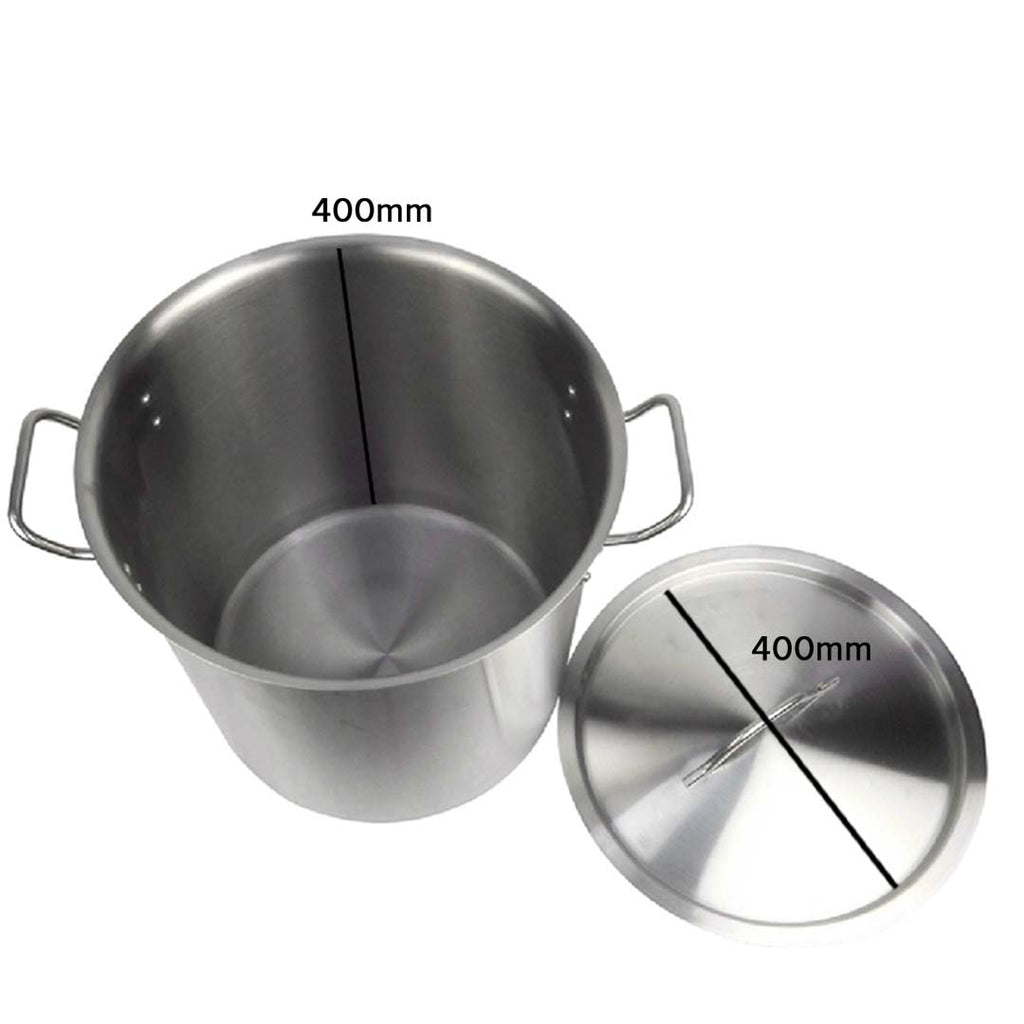 50L 18/10 Stainless Steel Stockpot with Perforated Pasta Strainer