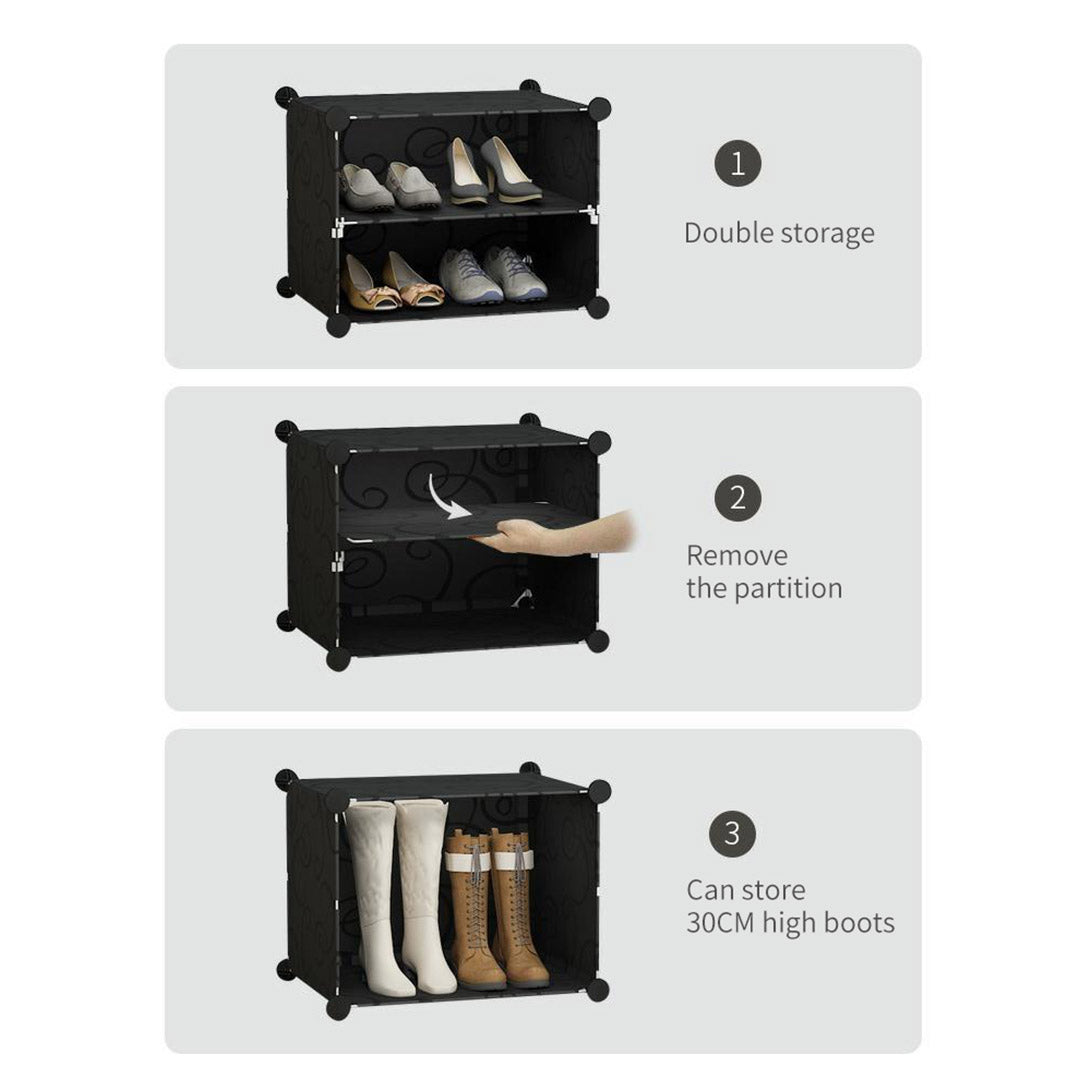4 Tier Shoe Rack Organizer