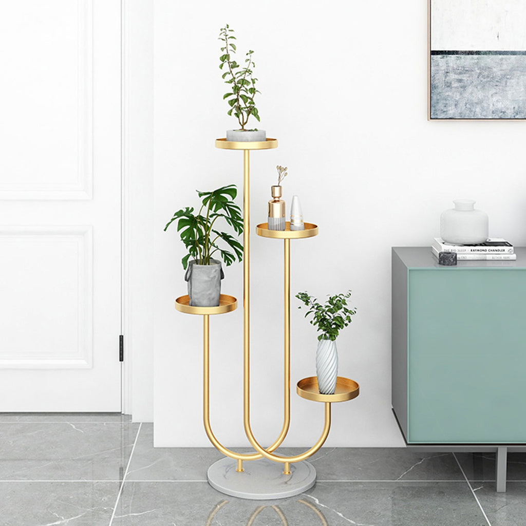 Gold U Shaped Plant Stand