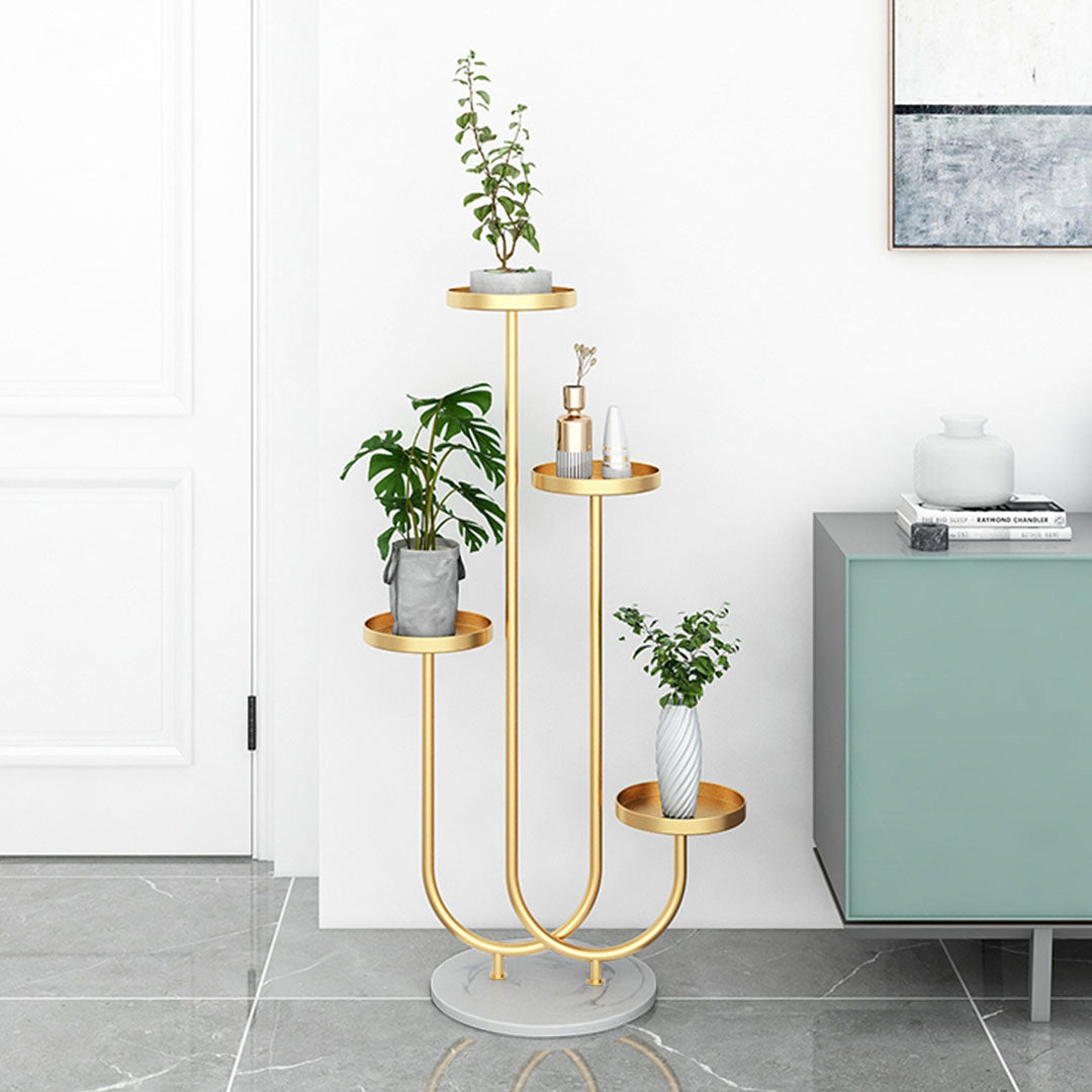 Gold U Shaped Plant Stand