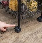 5 Tier Steel Mesh Kitchen Cart