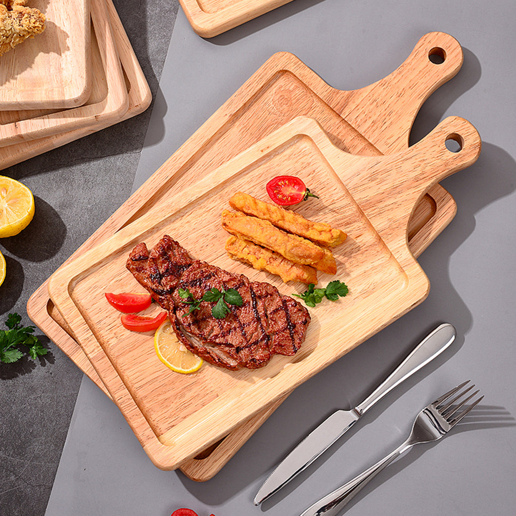 30cm Rectangle Wooden Oak Board