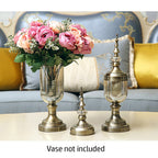 3pcs Artificial Silk with 15 Heads Rose Pink