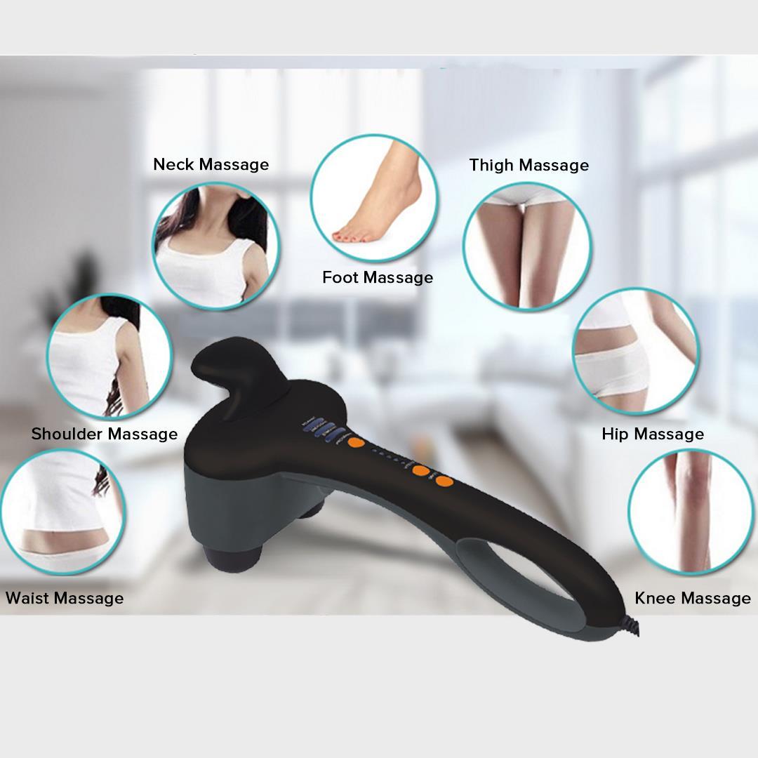 Handheld Massager with Soothing Heat Silver