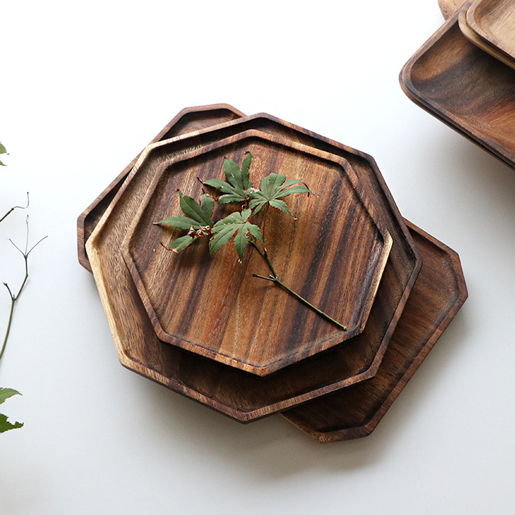 20cm Octagon Wooden Acacia Board