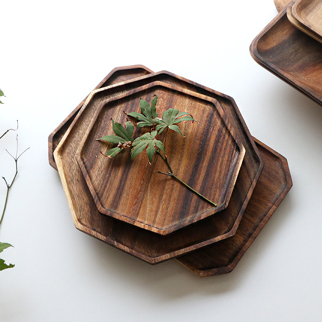 20cm Octagon Wooden Acacia Board