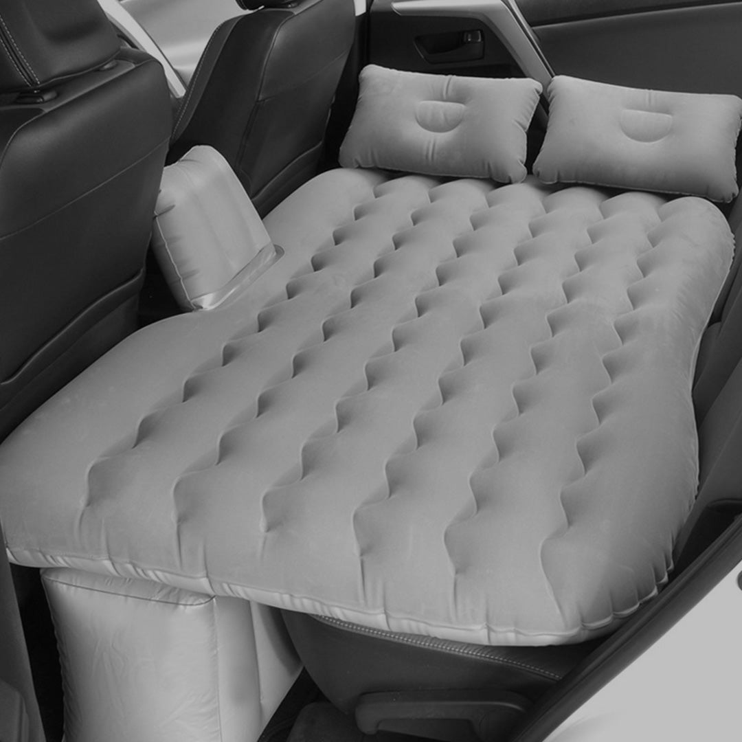 Grey Ripple Inflatable Car Mattress