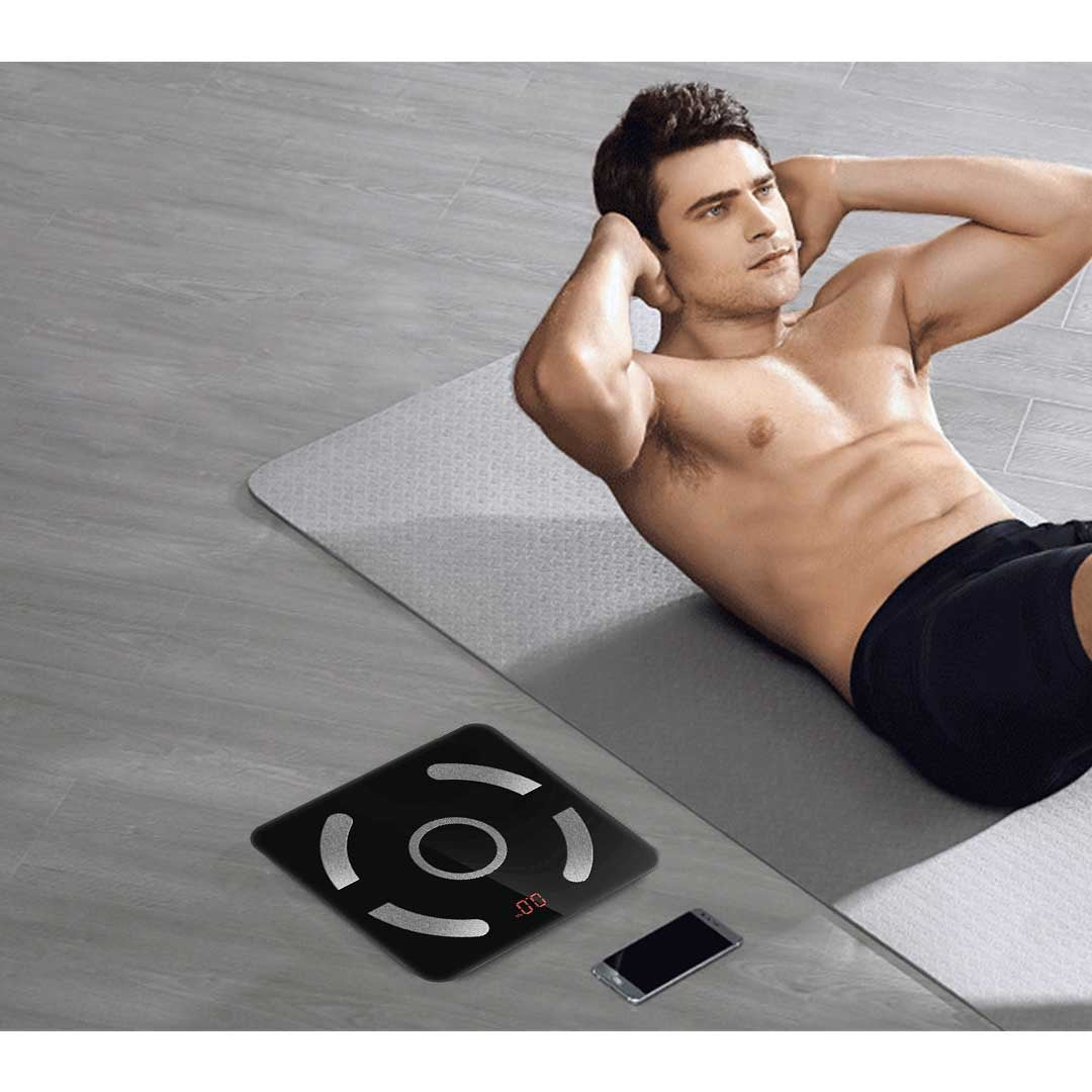 Wireless Bluetooth Digital Body Fat Scale Black