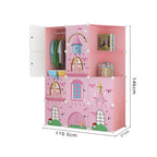 10 Cubes Pink Castle Wardrobe