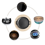 SOGA Smart Induction Cooktop and 30cm Cast Iron Frying Pan Sizzle Platter