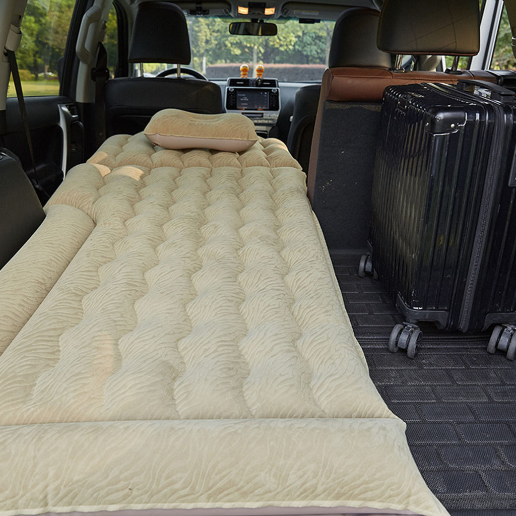 Beige Inflatable Car Boot Mattress