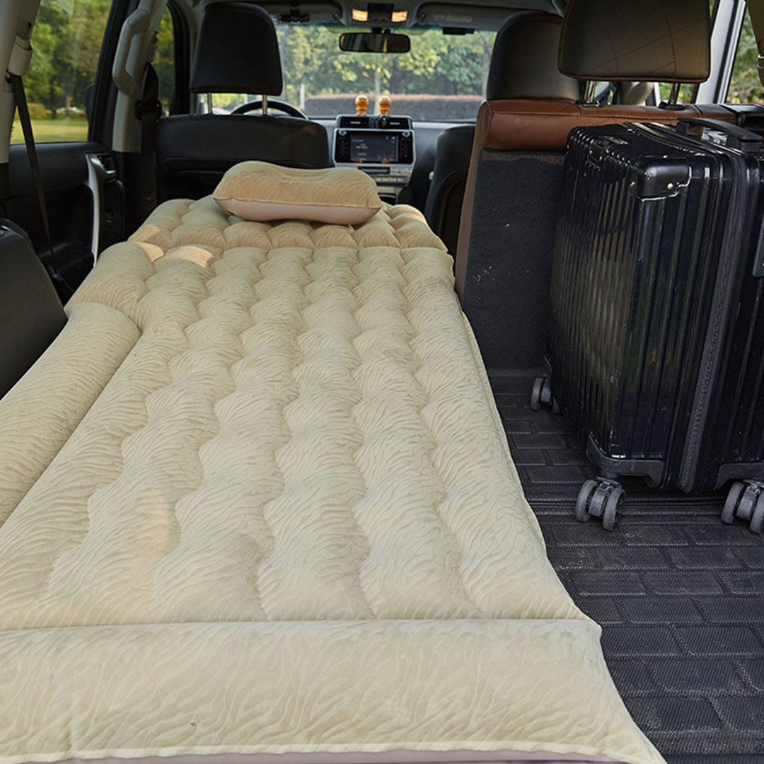 Beige Inflatable Car Boot Mattress