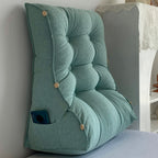 60cm Green Wedge Lumbar Pillow