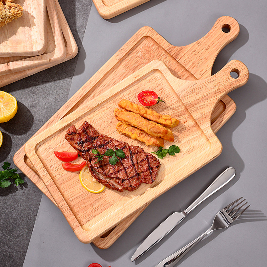 40cm Rectangle Wooden Oak Board