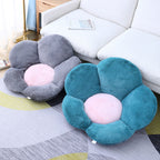 Green Whimsical Flower Cushion